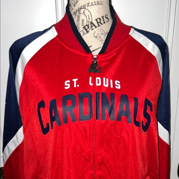 Starter Women's St. Louis Cardinals Touchdown Raglan Full-Zip Track Jacket, XL - Picture 4 of 13